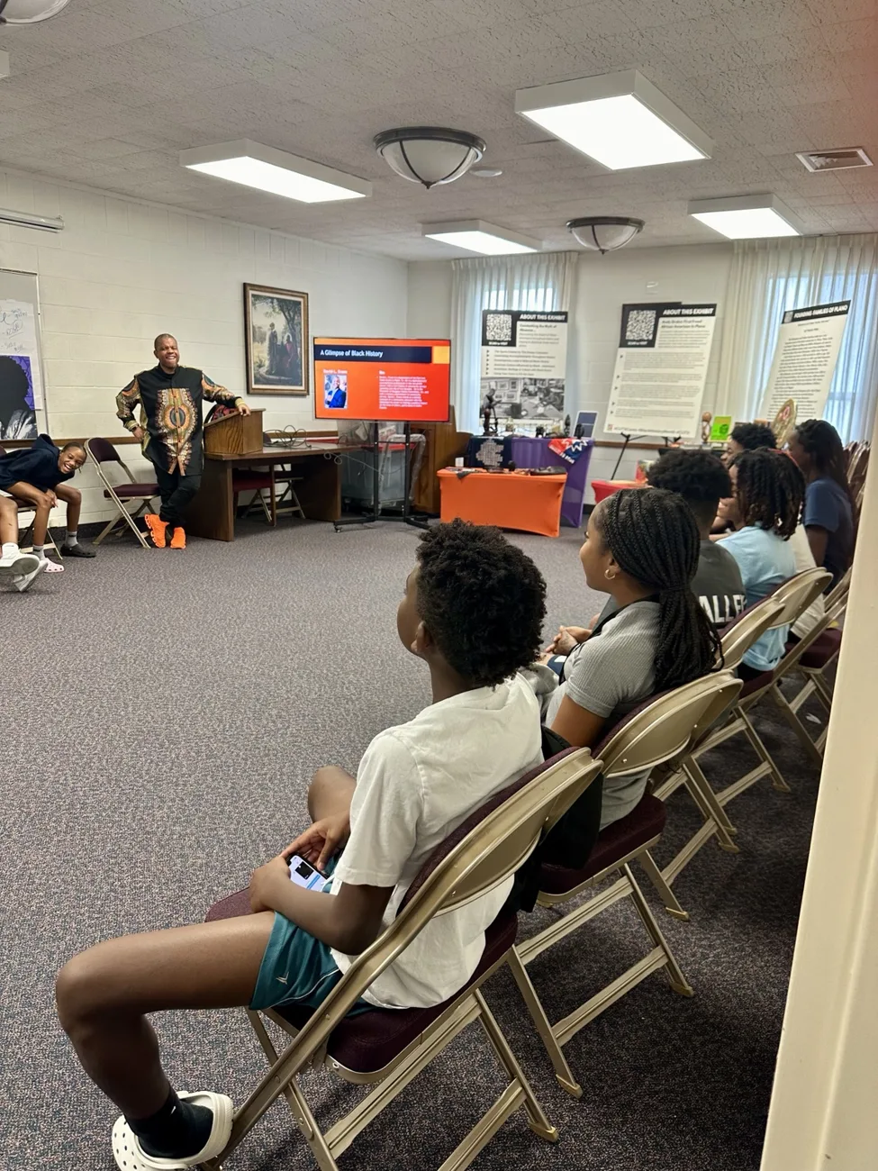 Freedom School participants gathered for a learning session